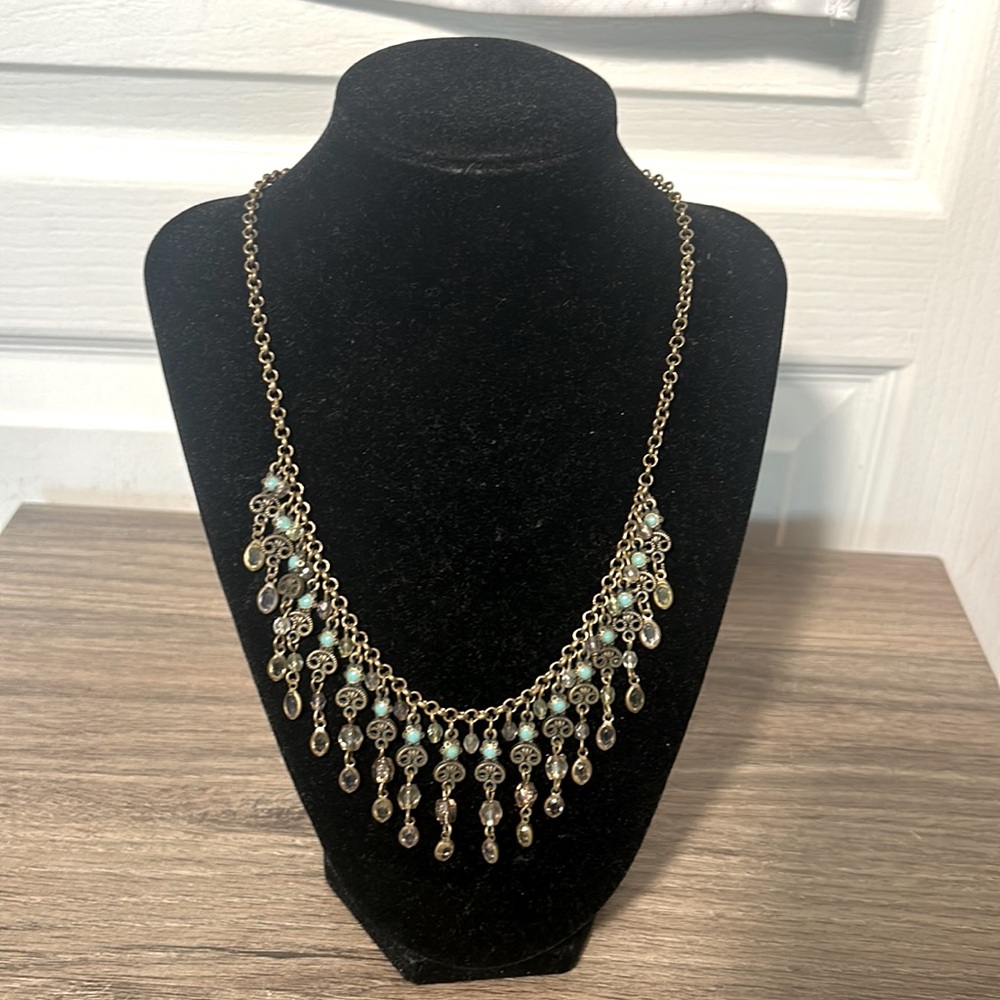 VINTAGE AVON BOHO ANTIQUE LOOK NECKLACE